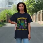 Minecraft Let's Get Crafting T-Shirt for Gamers - Image 16