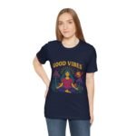 Good Vibes Unisex Jersey Tee - Relaxed Fit Meditation Graphic Shirt - Image 38