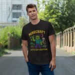 Minecraft Let's Get Crafting T-Shirt for Gamers - Image 3