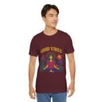 Good Vibes Unisex Jersey Tee - Relaxed Fit Meditation Graphic Shirt - Image 42