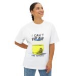 Funny Unisex Oversized Boxy Tee – "I Can't Hear The Haters" - Image 3