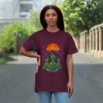 Cosmic Meditation T-Shirt - Alien Art Design for Spiritual Vibes - Image 20