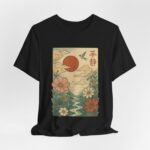 Serene Nature Graphic T-Shirt - Unisex Jersey Tee with Floral Design - Image 15