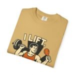 Humorous Fitness T-Shirt - I Lift Therefore I Eat, Gym Shirt, Workout Gift, Fitness Humor, Exercise Apparel, Funny Workout Tee - Image 3