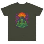 Cosmic Meditation T-Shirt - Alien Art Design for Spiritual Vibes - Image 9