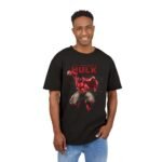 Red Hulk Men's Acid Washed Heavy Oversize Tee - Image 3