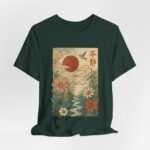 Serene Nature Graphic T-Shirt - Unisex Jersey Tee with Floral Design - Image 48