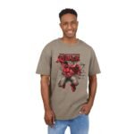 Red Hulk Men's Acid Washed Heavy Oversize Tee - Image 7