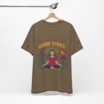 Good Vibes Unisex Jersey Tee - Relaxed Fit Meditation Graphic Shirt - Image 20