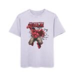 Red Hulk Men's Acid Washed Heavy Oversize Tee - Image 13