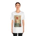 Serene Nature Graphic T-Shirt - Unisex Jersey Tee with Floral Design - Image 3