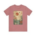 Serene Nature Graphic T-Shirt - Unisex Jersey Tee with Floral Design - Image 5