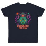 Cosmic Meow T-Shirt | Fun Cat Space Graphic Tee for Cat Lovers - Image 9