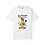 Funny Gym T-shirt, Unisex Workout Tee, Humor Fitness Shirt, Cardio Motivation Top, Gift for Him/Her