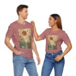 Serene Nature Graphic T-Shirt - Unisex Jersey Tee with Floral Design - Image 7