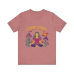 Good Vibes Unisex Jersey Tee - Relaxed Fit Meditation Graphic Shirt - Image 5