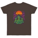 Cosmic Meditation T-Shirt - Alien Art Design for Spiritual Vibes - Image 5