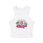 Powerpuff Girls Racer Tank Top - Fun Retro Style for Women