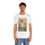 Serene Nature Graphic T-Shirt - Unisex Jersey Tee with Floral Design - Image 4