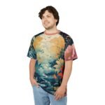 Floral Dreamscape Unisex Tee - Vibrant Nature-Inspired Design for Relaxation and Adventure - Image 5
