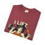 Humorous Fitness T-Shirt - I Lift Therefore I Eat, Gym Shirt, Workout Gift, Fitness Humor, Exercise Apparel, Funny Workout Tee - Image 63