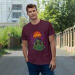 Cosmic Meditation T-Shirt - Alien Art Design for Spiritual Vibes - Image 19