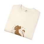 Garment-Dyed T-Shirt with Whimsical Cat Design - Perfect for Cat Lovers, Everyday Wear, Gifts, and Casual Outfits - Image 3