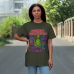 Forest Frequencies T-Shirt - Alien Frog & Owl Design, Cute & Quirky Tee for Nature Lovers - Image 12