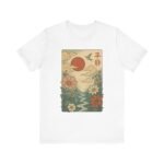 Serene Nature Graphic T-Shirt - Unisex Jersey Tee with Floral Design